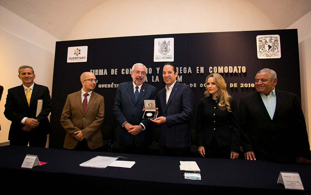 Querétaro y UNAM firman convenio para abrir espacios culturales universitarios / Foto: Especial.
