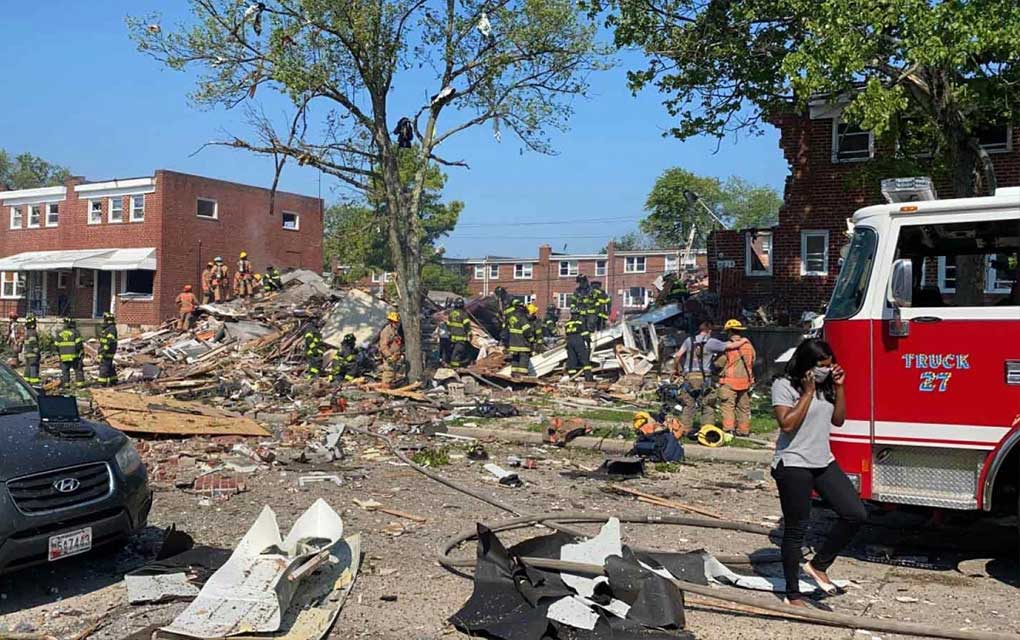 Explosión en vecindario deja al menos un muerto en Baltimore