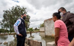 Recorre el Gobernador zonas afectadas en Tequisquiapan