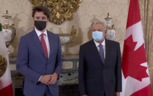 López Obrador y Justin Trudeau se reúnen en Estados Unidos