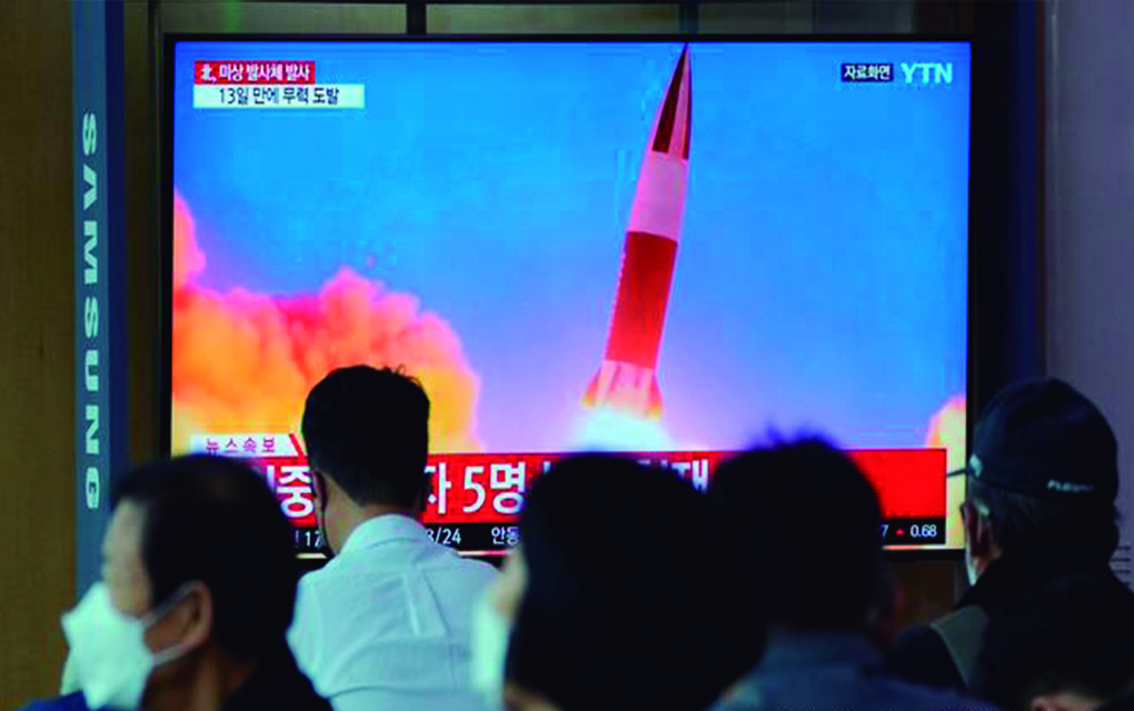 Corea del Norte realiza nuevo lanzamiento de misil balístico