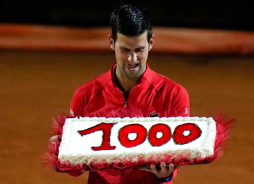Djokovic llega a mil victorias en la ATP y va a la final en Roma