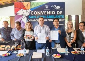 Firma San Juan del Río convenio de colaboración con el INDET