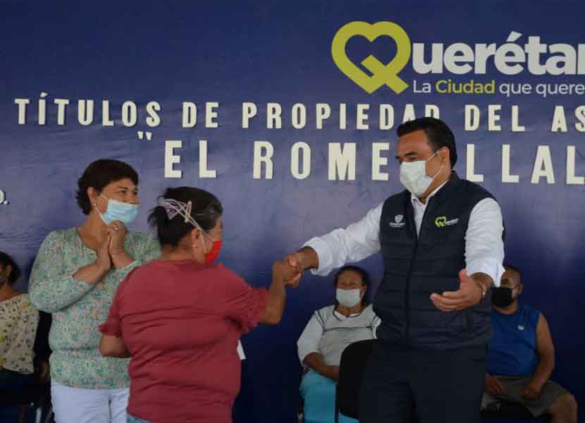 Querétaro: Entregan 425 títulos de propiedad en El Romerillal
