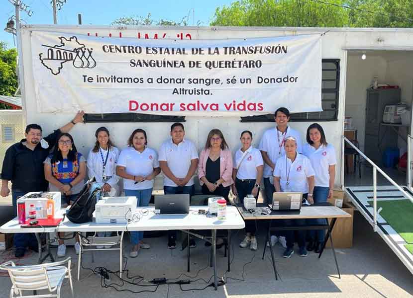 Secretaría de Salud de Querétaro realiza campaña de donación de sangre en la UAQ