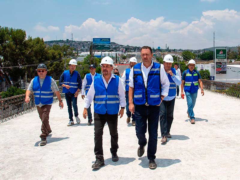 Mauricio Kuri supervisa avance de obras en Corregidora