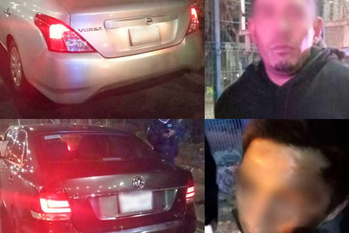 Recuperan vehículos robados en Ex Hacienda Santa Ana y detienen a presuntos responsables / Foto: Especial