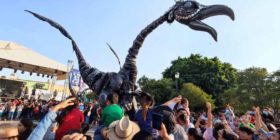 Saurus' caminan por el Centro Histórico: Querétaro Experimental